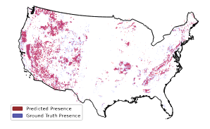 Map of predicted mineral resources across CONUS